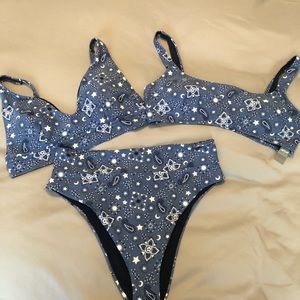 Aerie Three Piece Bikini Set